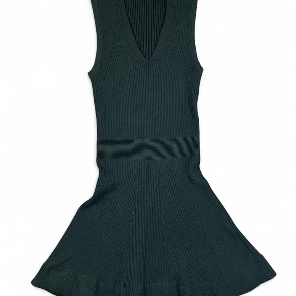 Ann Taylor LOFT Women's Black Ribbed Form Fitting Silhouette Dress